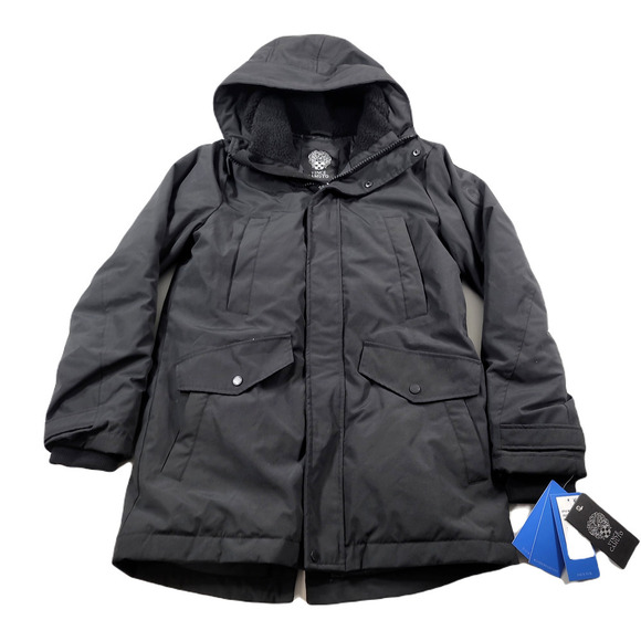Vince Camuto Multi‎ Pocket Parka Coat Mens Small Black $395 - Picture 1 of 8